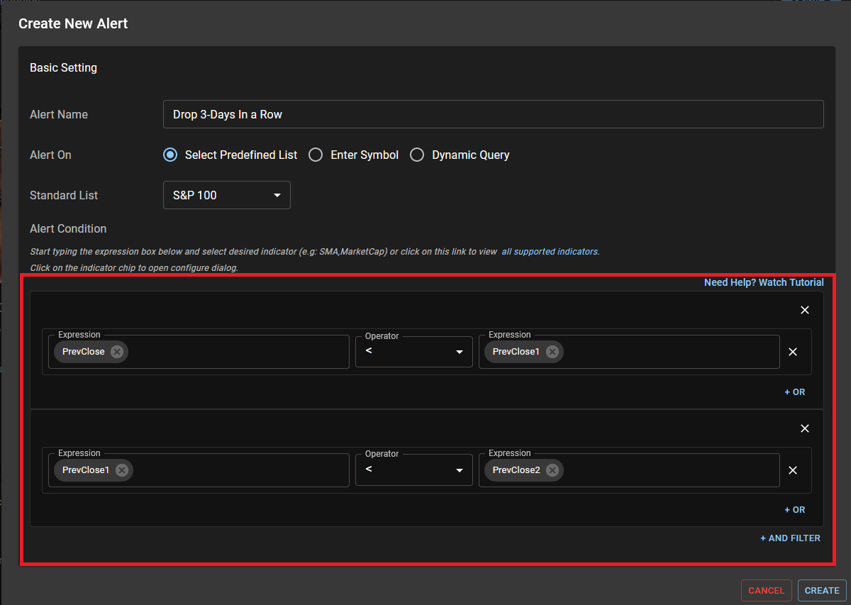 Managing Stock Alerts